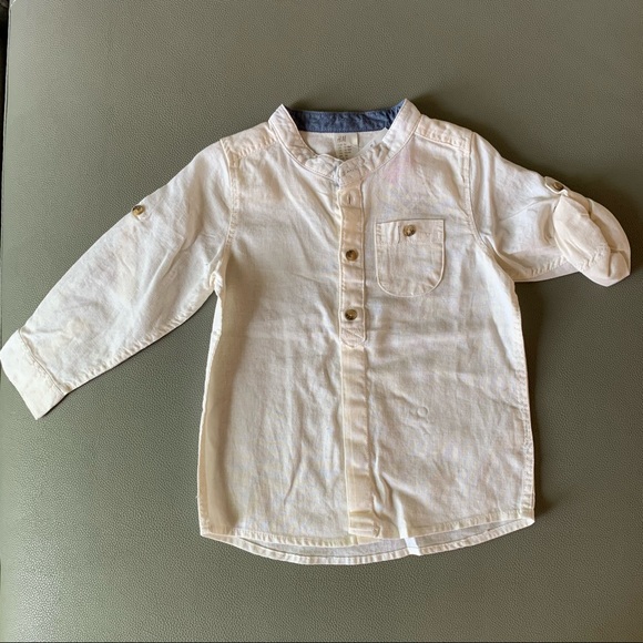 3/20$ NWT H&M linen/cotton shirt - Picture 1 of 7